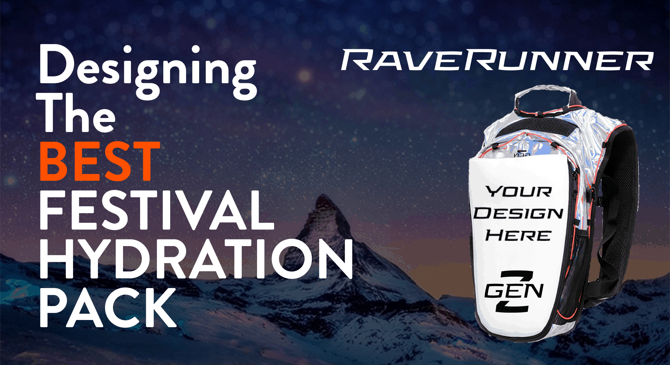 The RaveRunner® Designing The Best Festival Hydration Pack! GenZ Outdoor