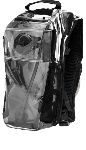 clear hydration pack