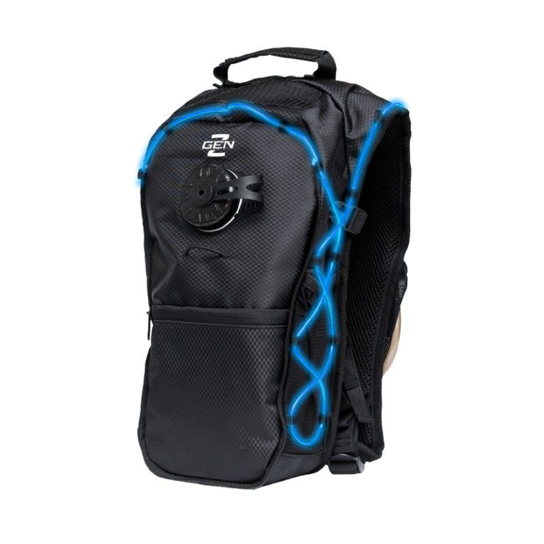 RaveRunner Hydration Black backpack with LED Lights
