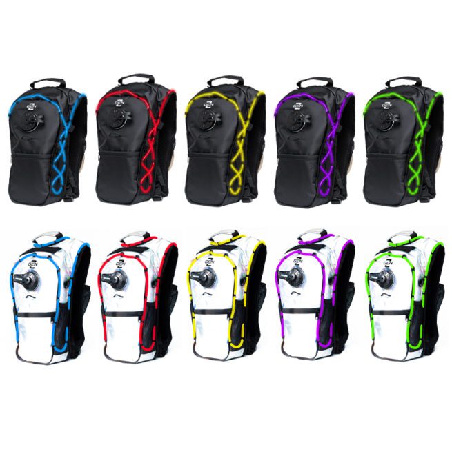 RaveRunner Hydration backpack with LED lights
