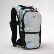 RaveRunner holographic rave backpack ANti Theft Hydration PAck