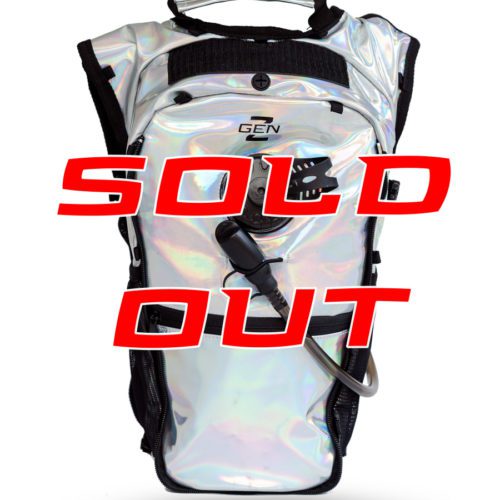 RaveRunner Hydration pack holographic front