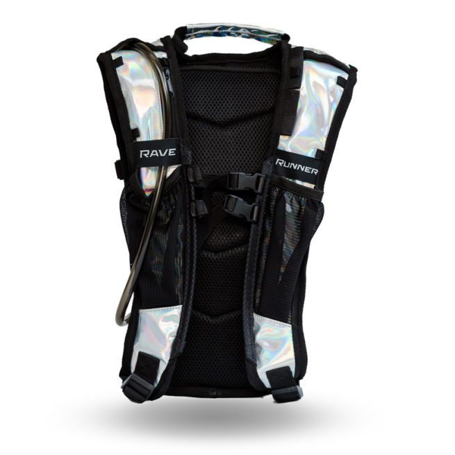 RaveRunner Hydration pack holographic back