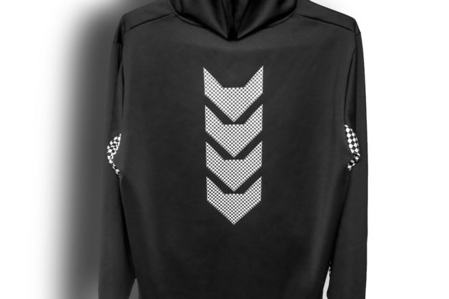 GenZ PerformX mens festival outfit sweatshirt up close