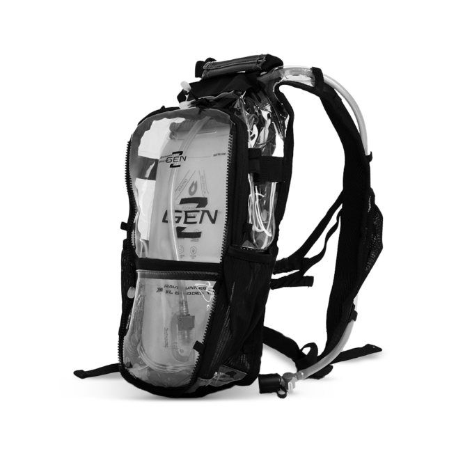 clear hydration pack