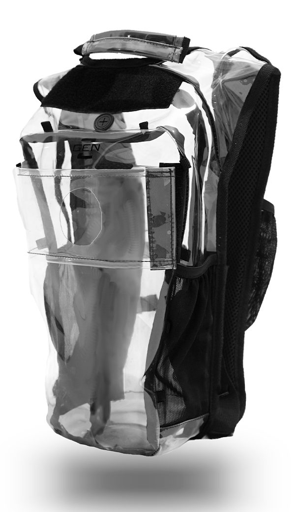 Clear hydration pack