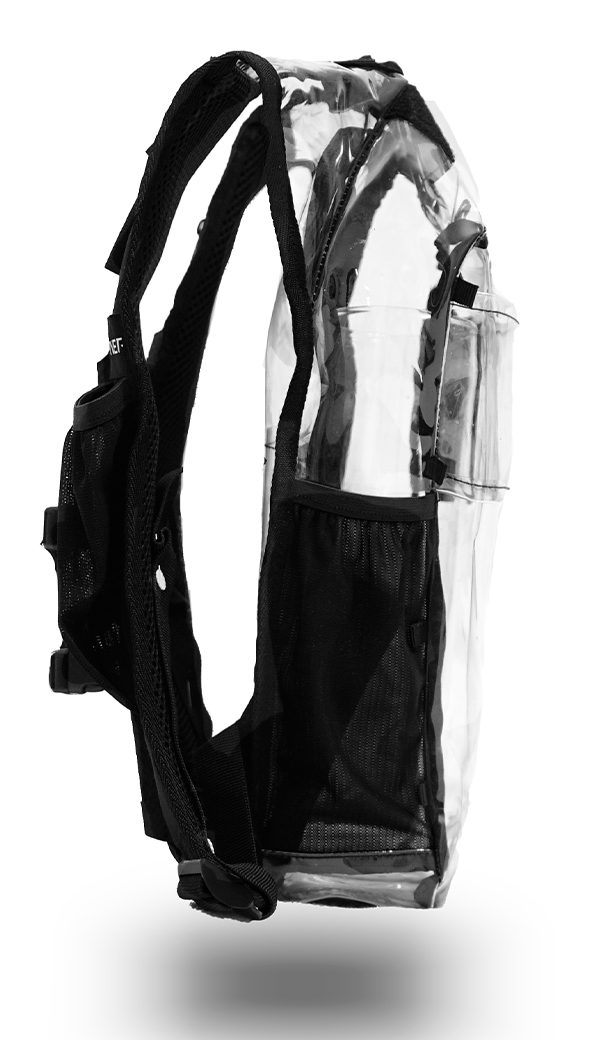 Clear hydration pack
