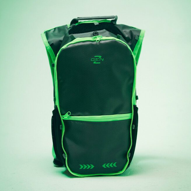 green hydration pack