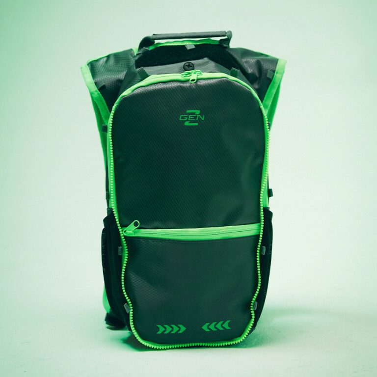 green hydration pack