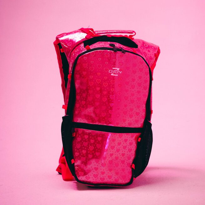 pink hydration pack rave