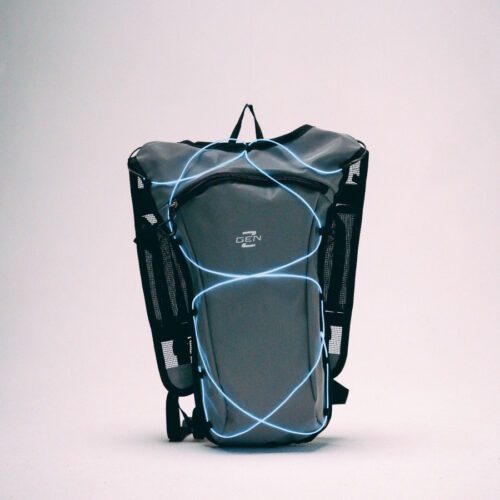 reflective backpack with el wire