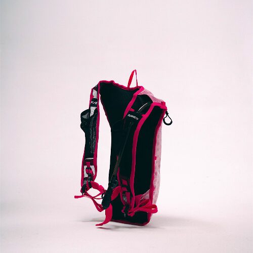 pink holographic hydration pack one pocket