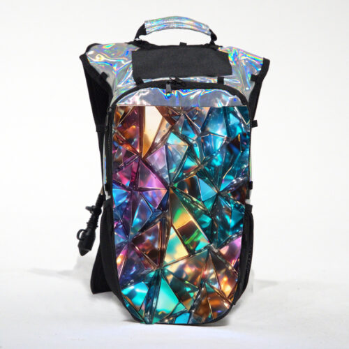 holographic rainbow hydration pack
